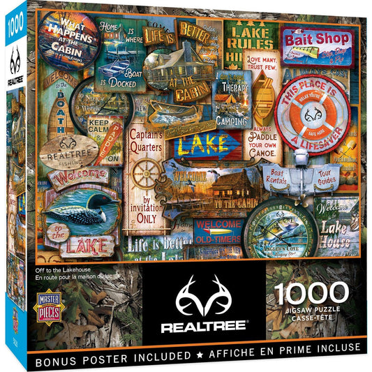 Off to the Lakehouse Realtree 1000 Piece Jigsaw Puzzle MasterPieces