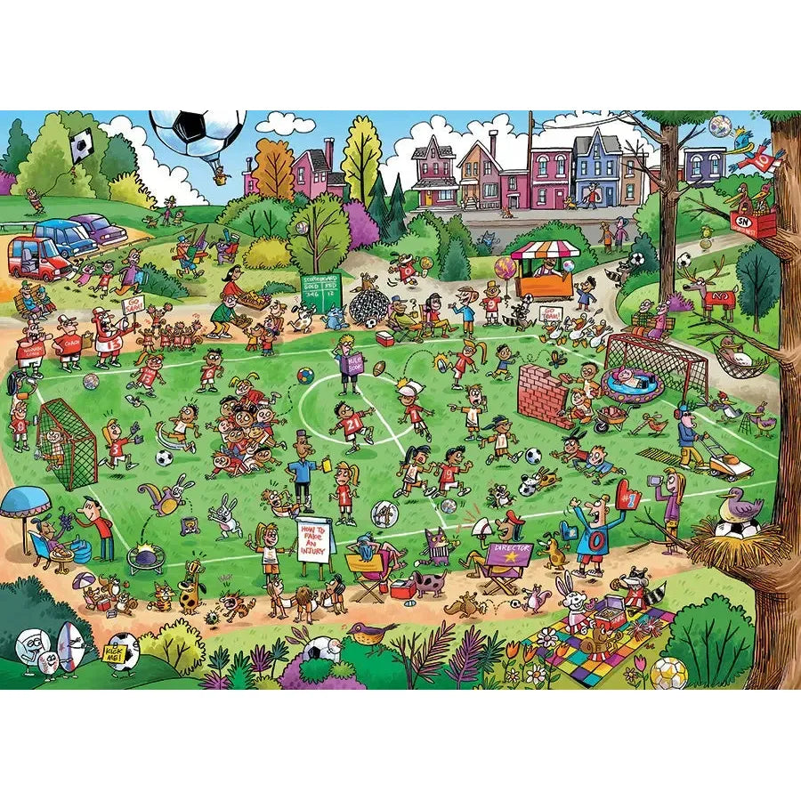 Offside Antics 350 Piece Family Jigsaw Puzzle Cobble Hill