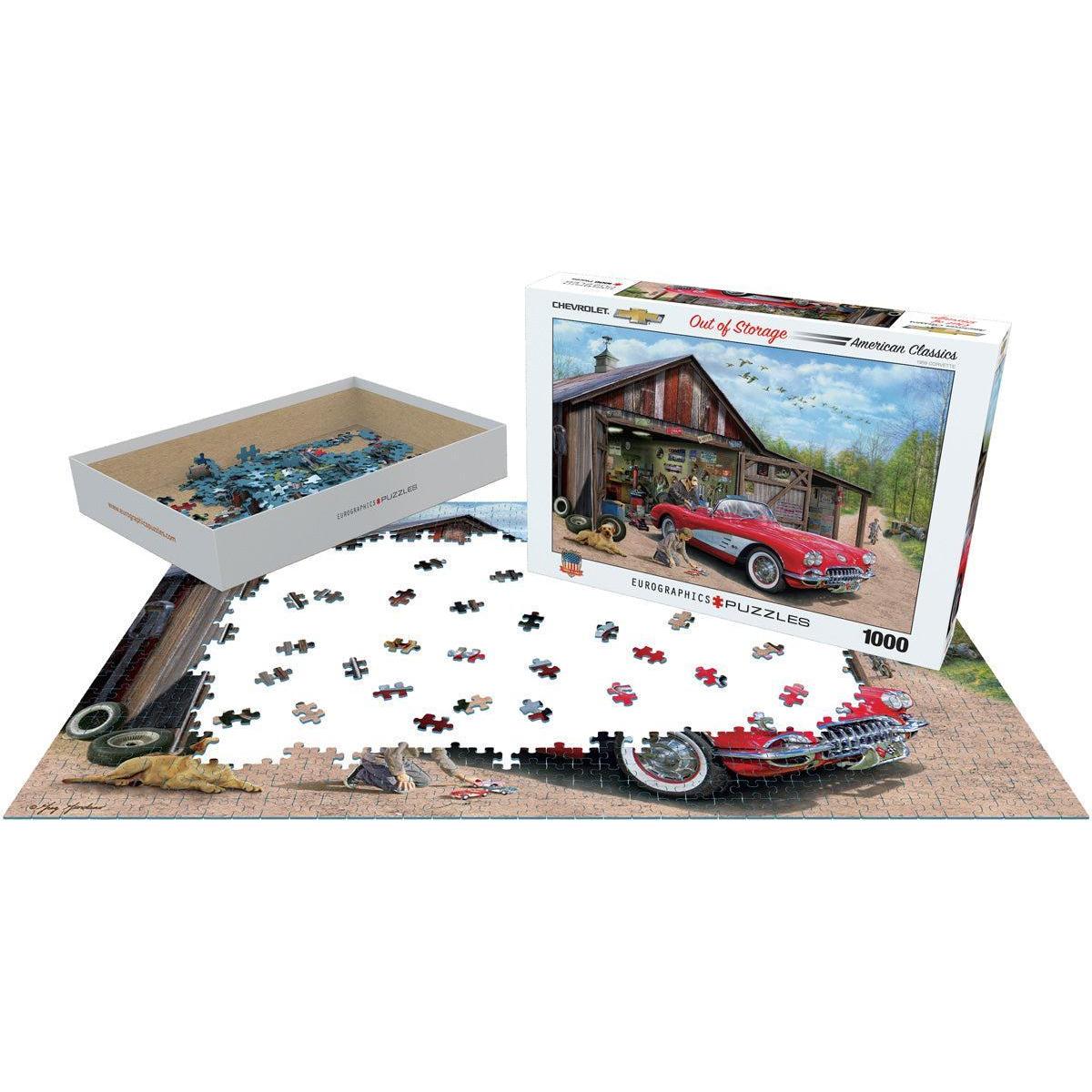 Out of Storage Corvette 1000 Piece Jigsaw Puzzle Eurographics