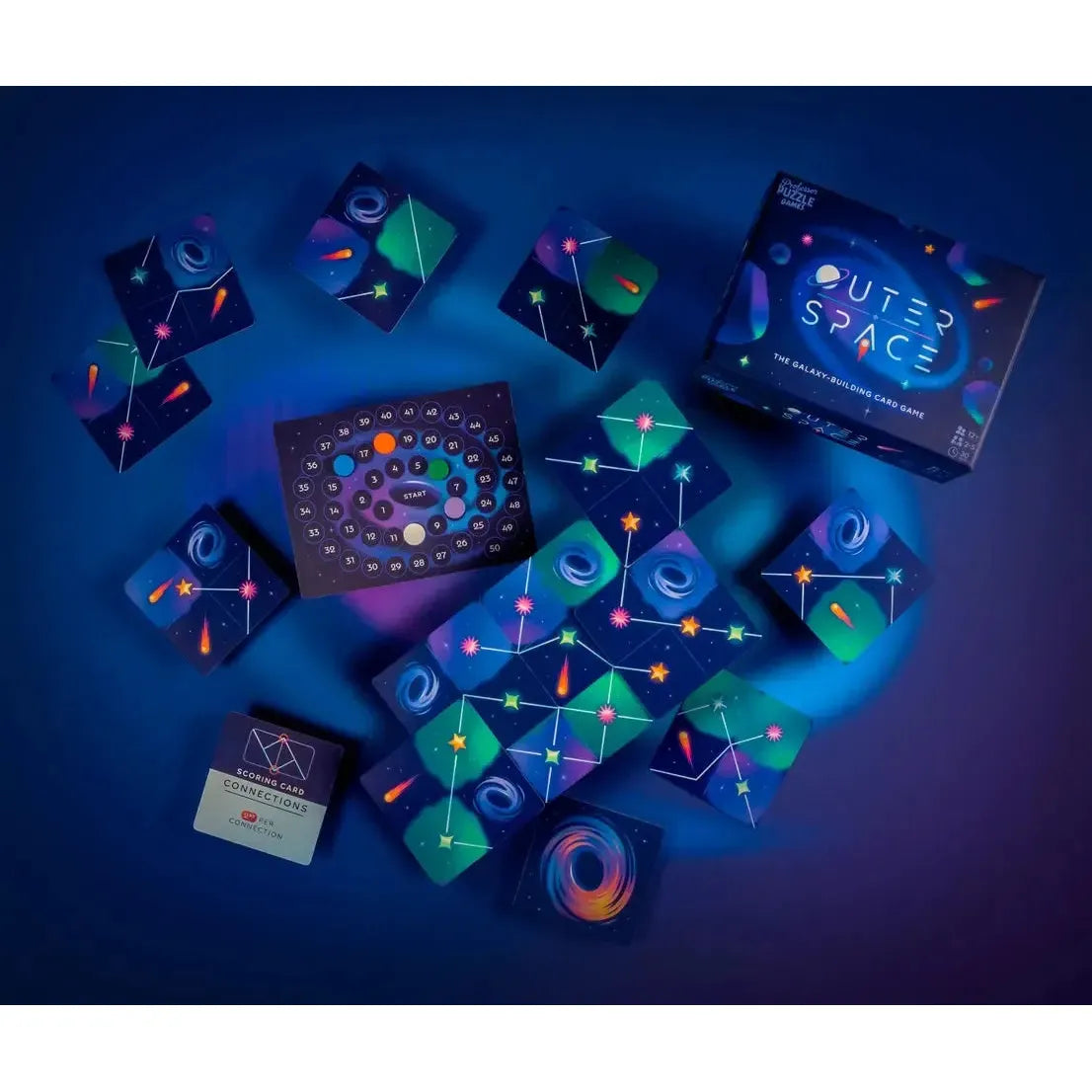 Outer Space - Strategic Galaxy Building Card Game - Professor Puzzle