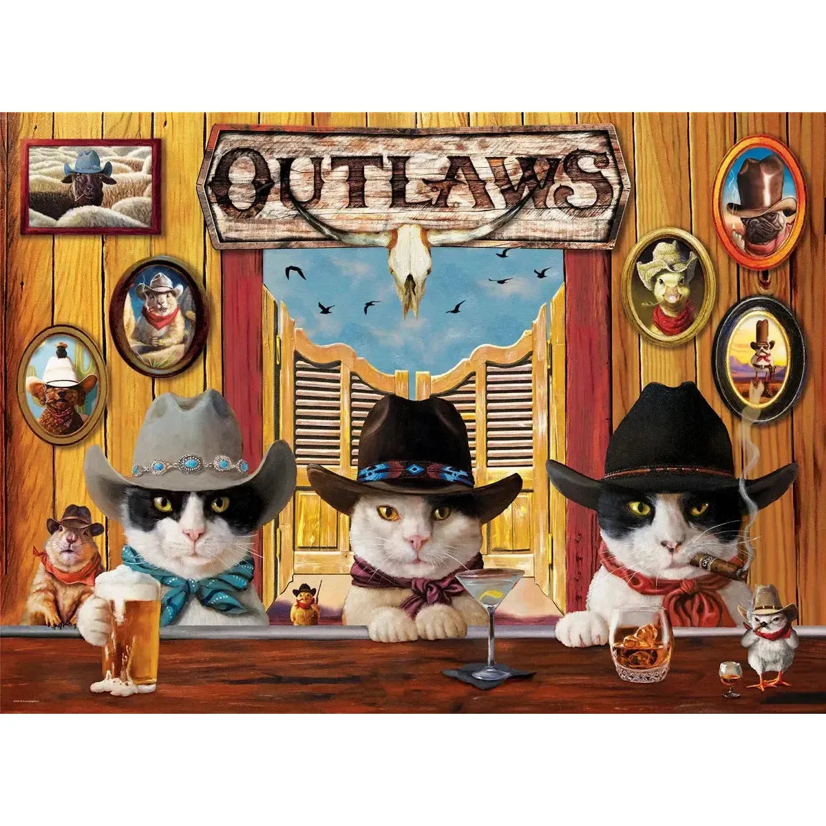 Outlaws 500 Piece Jigsaw Puzzle Eurographics