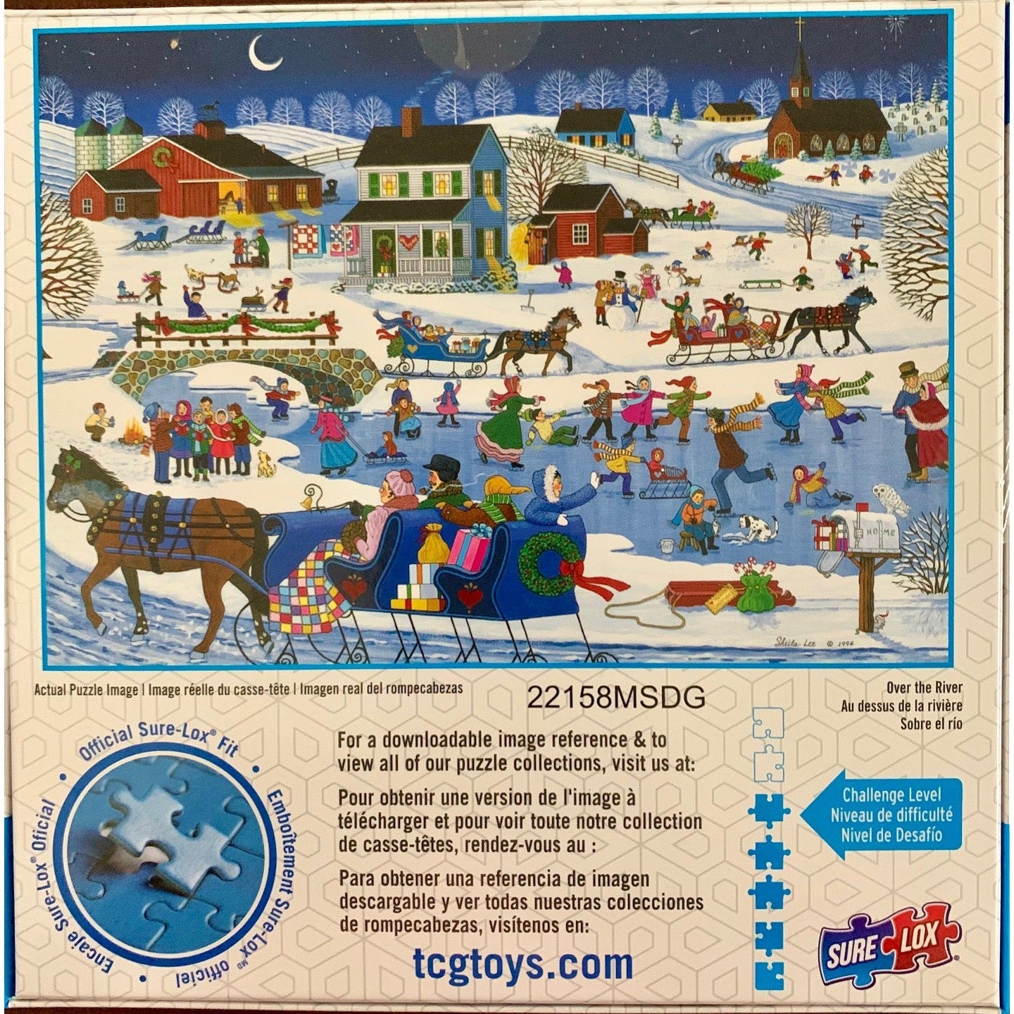 Over the River Winter Wonderland 1000 Piece Jigsaw Puzzle Sure Lox