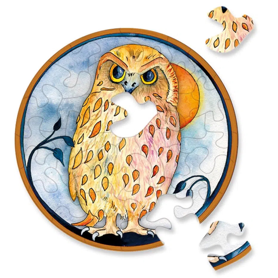 Owl 33 Piece Mini Matchbox Jigsaw Puzzle Curiosi