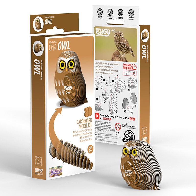 Owl 3D Cardboard Model Kit Eugy