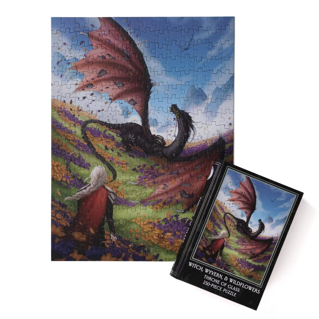 Witch, Wyvern & Wildflowers - Throne of Glass 250 Piece Jigsaw Puzzle KOT