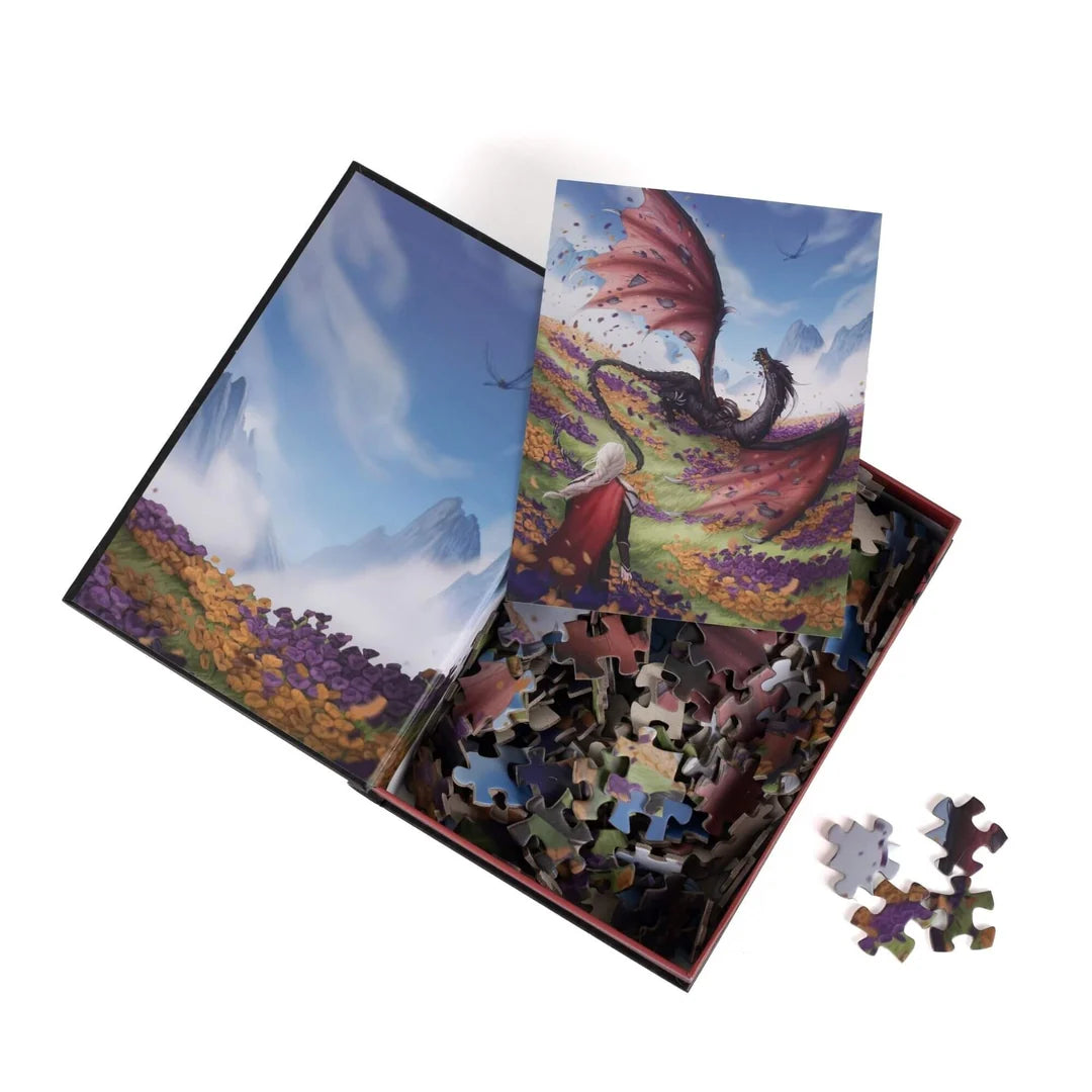 Witch, Wyvern & Wildflowers - Throne of Glass 250 Piece Jigsaw Puzzle KOT