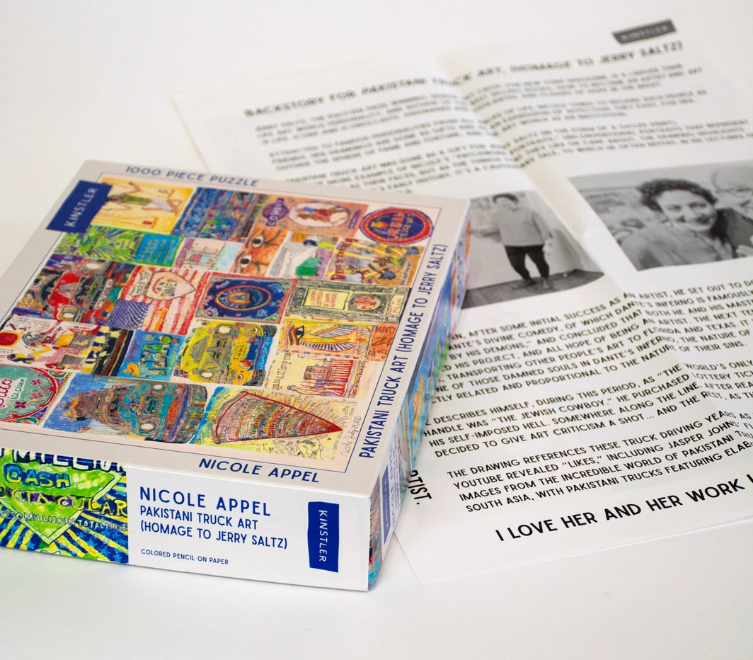 Pakistani Truck Art (Homage To Jerry Saltz) 1000 Piece Jigsaw Puzzle