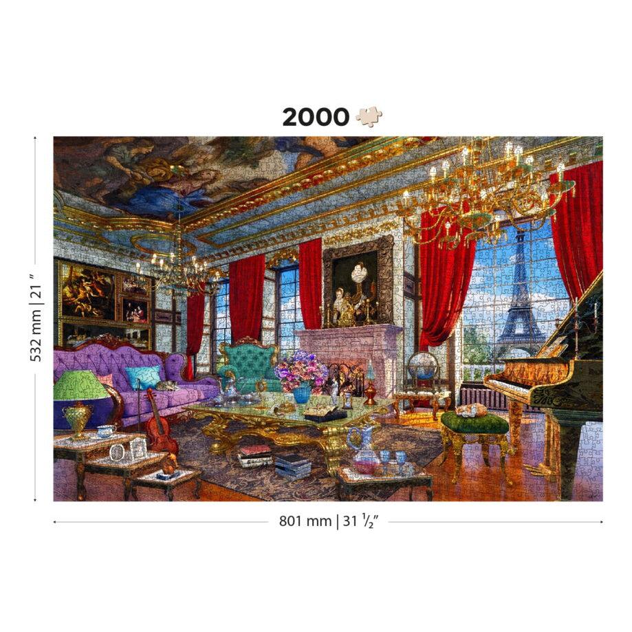 Palace in Paris 2000 Piece Wood Jigsaw Puzzle Wooden City