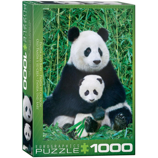 Panda & Baby 1000 Piece Jigsaw Puzzle Eurographics