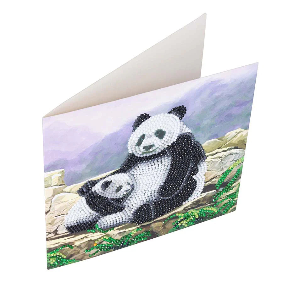 Panda Crystal Art Card Kit Craft Buddy