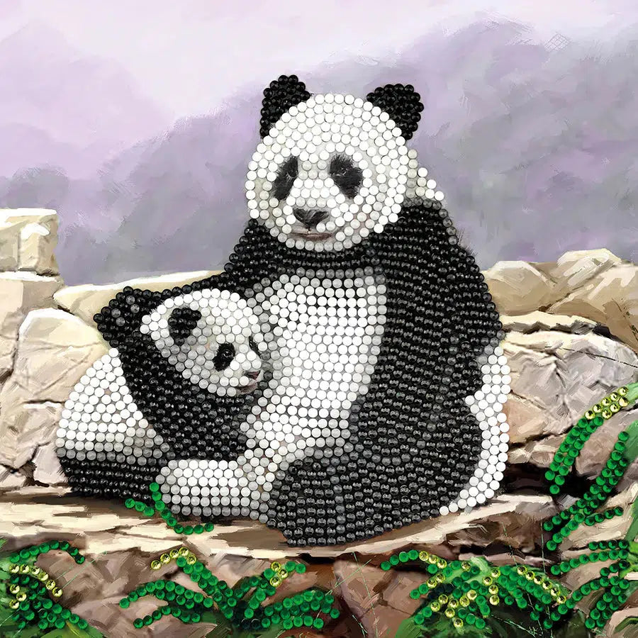 Panda Crystal Art Card Kit Craft Buddy