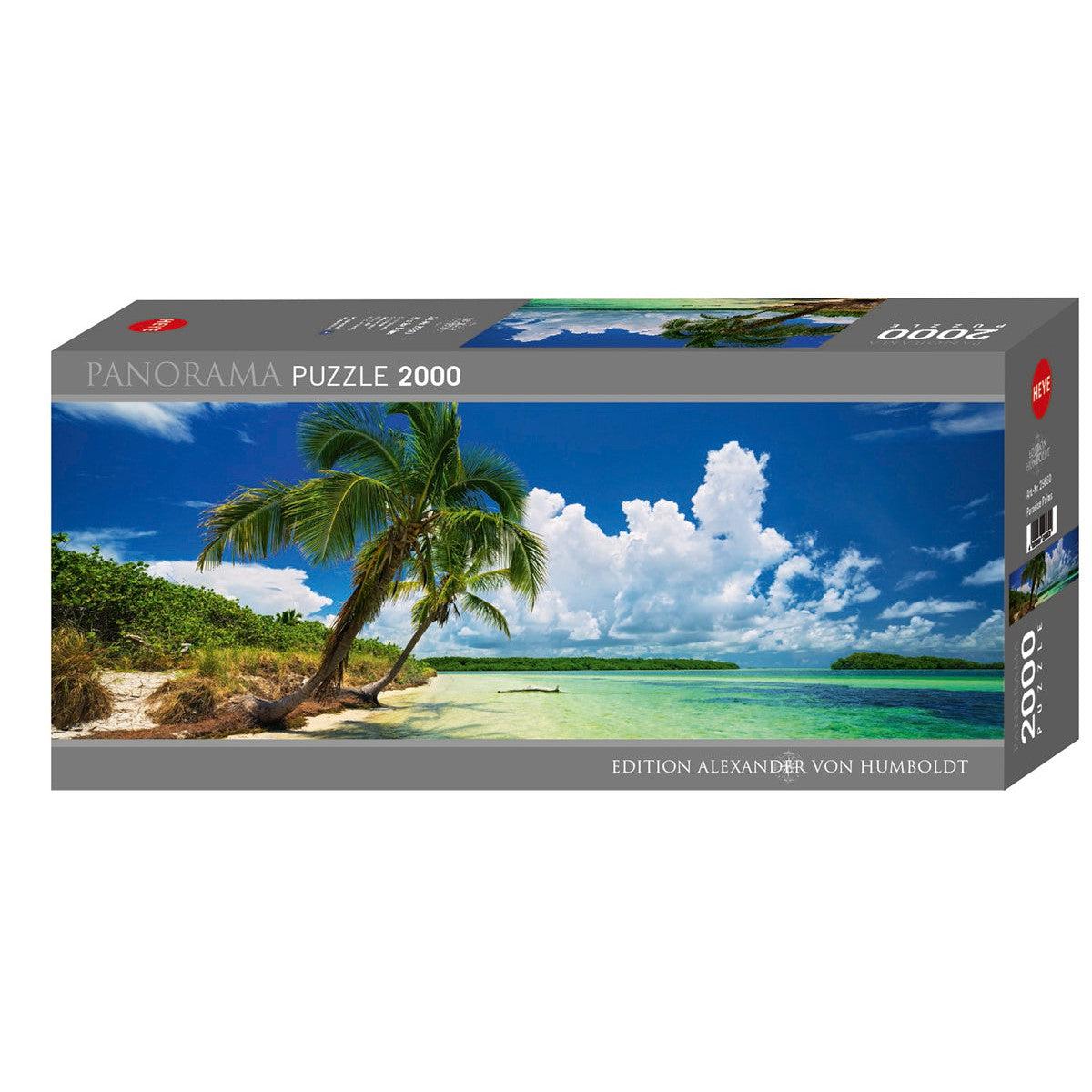 Paradise Palms 2000 Piece Panoramic Jigsaw Puzzle Heye