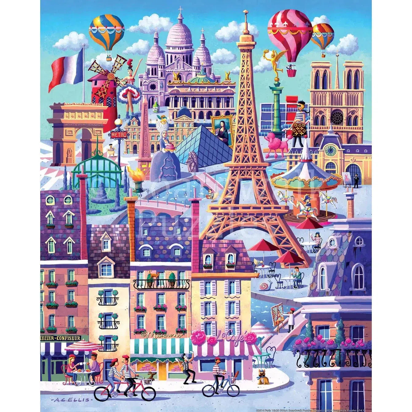 Paris 1000 Piece Jigsaw Puzzle Boardwalk