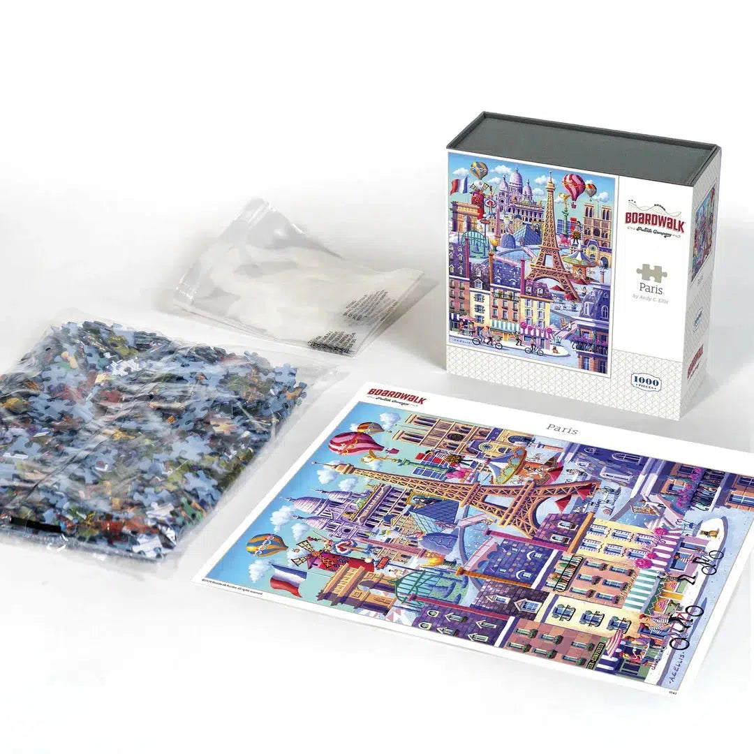 Paris 1000 Piece Jigsaw Puzzle Boardwalk