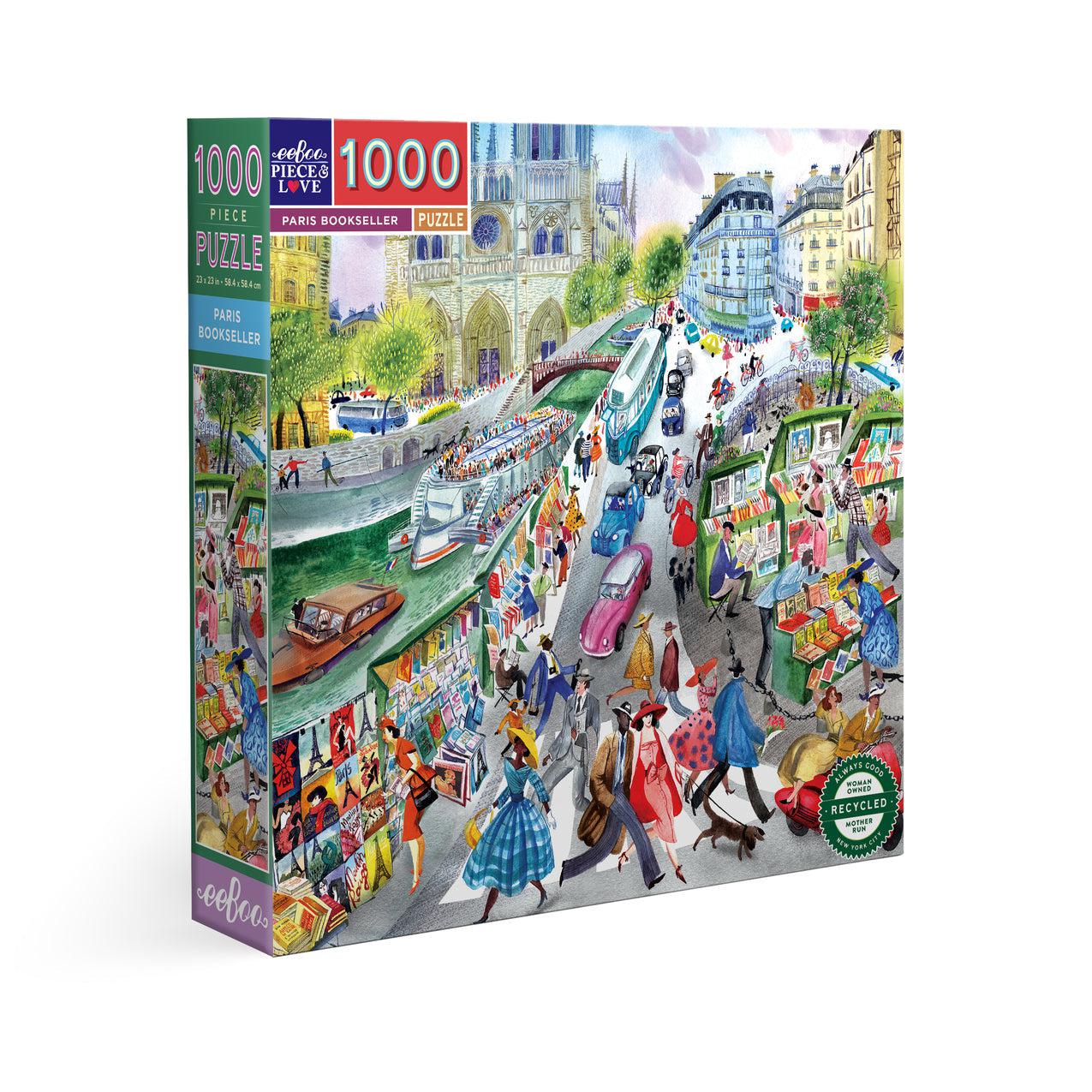 Paris Bookseller 1000 Piece Jigsaw Puzzle eeBoo