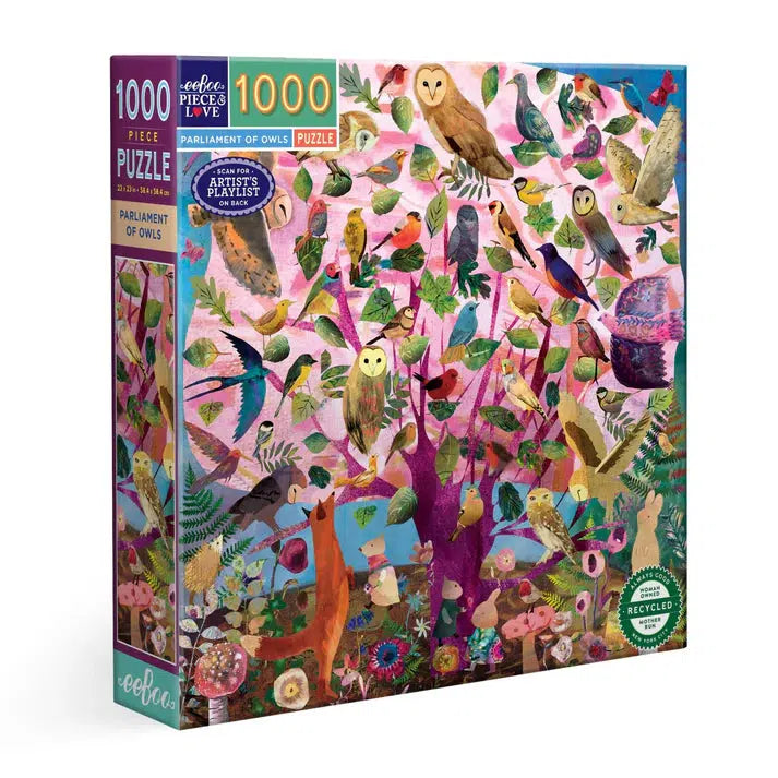 Parliament of Owls 1000 Piece Jigsaw Puzzle eeBoo