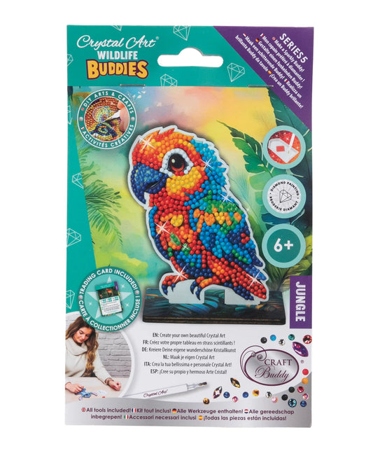 Parrot Jungle Crystal Art Buddies Kit Craft Buddy