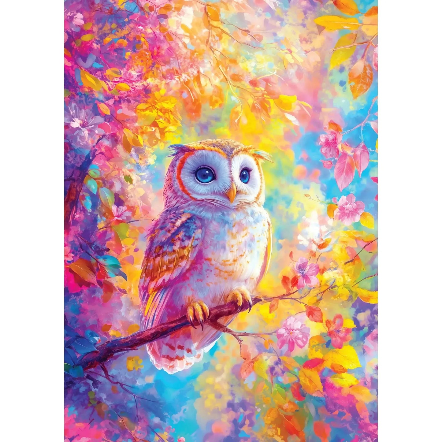 Pastel Owl 1000 Piece Jigsaw Puzzle Enjoy
