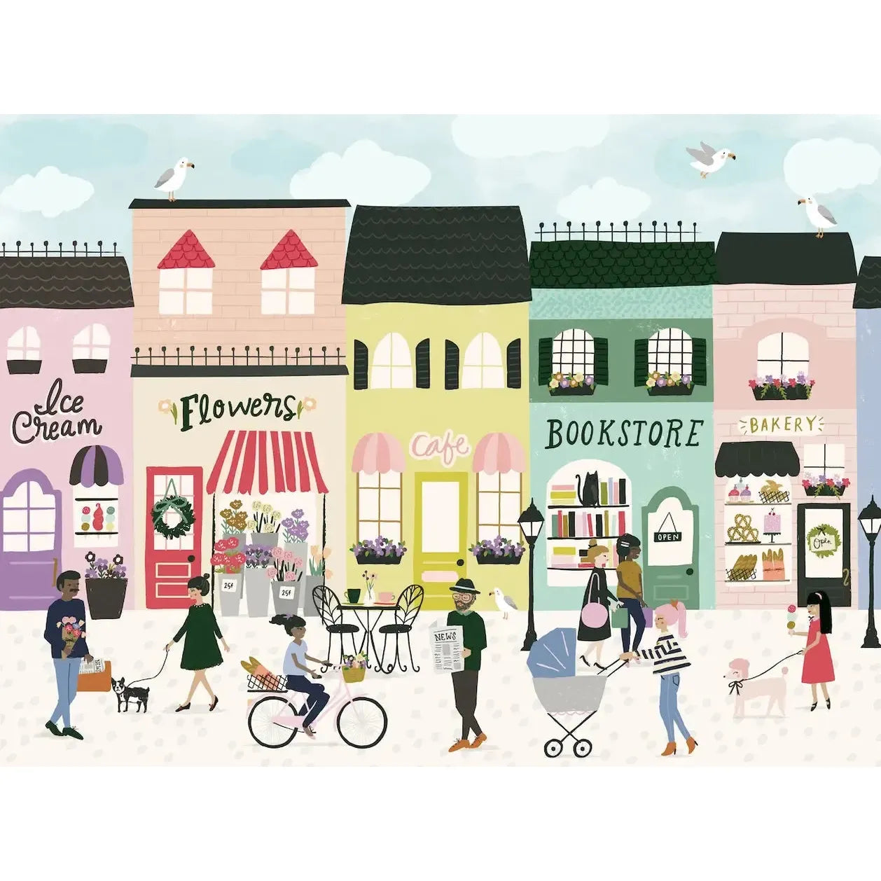 Pastries & Peonies 1000 Piece Jigsaw Puzzle PuzzleFolk