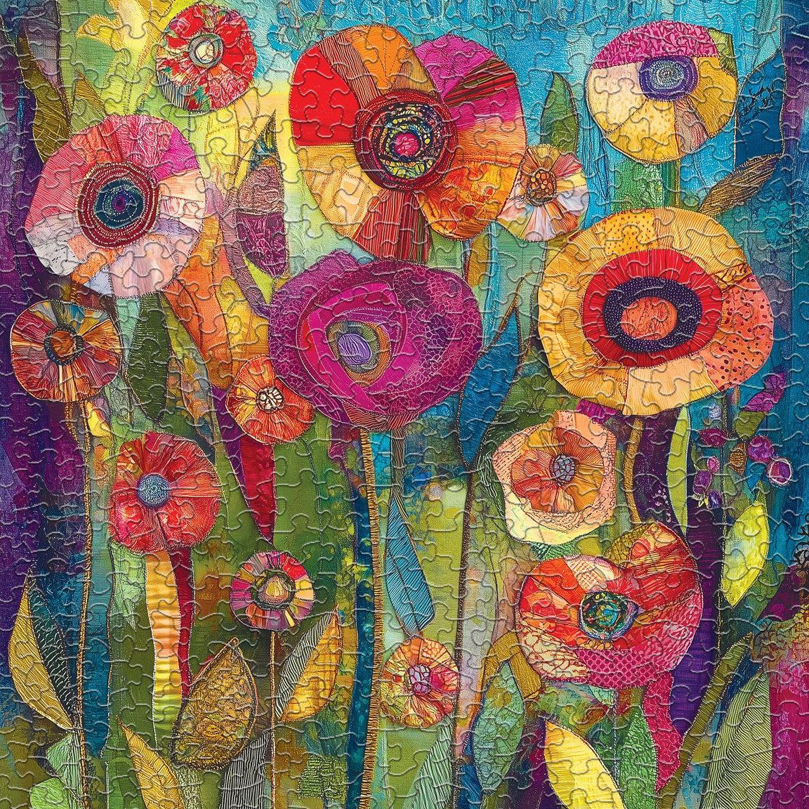 Patchwork Petals 500 Piece Jigsaw Puzzle Springbok