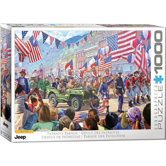 Patriots Parade Jeep 1000 Piece Jigsaw Puzzle Eurographics