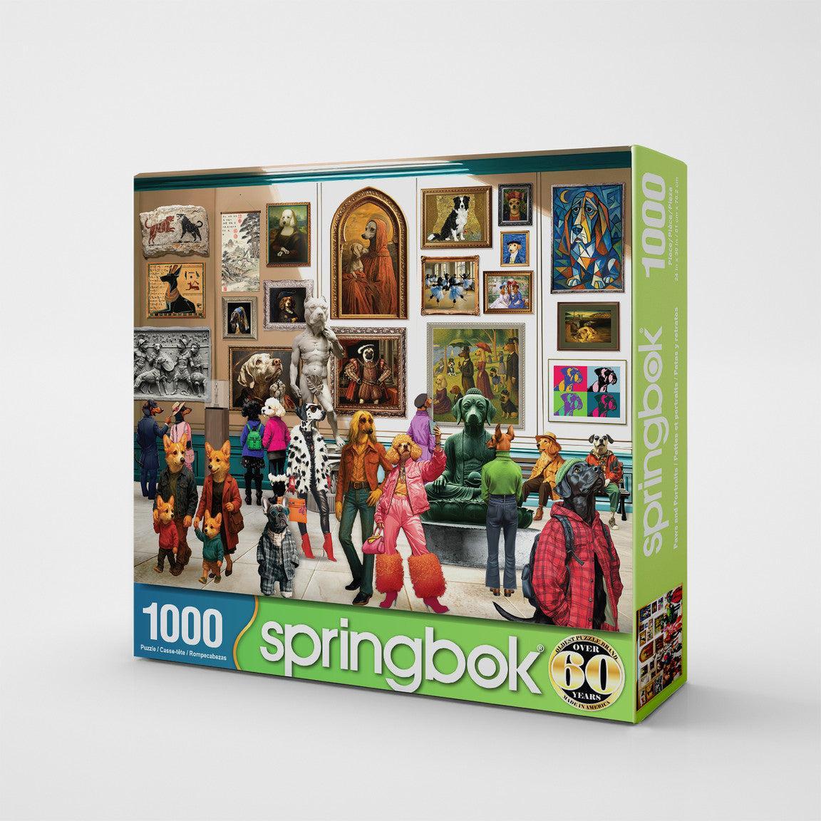 Paws & Portraits 1000 Piece Jigsaw Puzzle Springbok