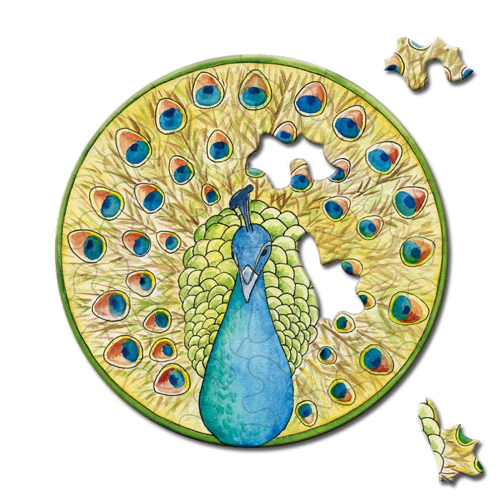 Peacock 33 Piece Mini Matchbox Jigsaw Puzzle Curiosi