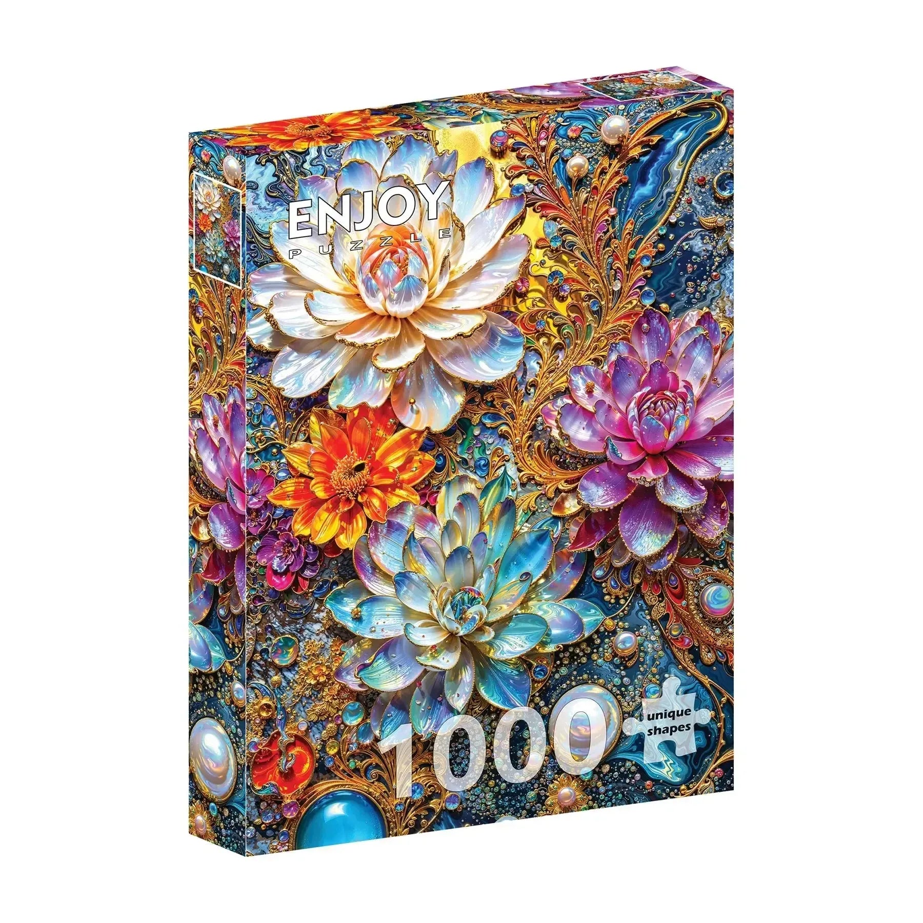 Pearlescent Waterlilies 1000 Piece Jigsaw Puzzle Enjoy