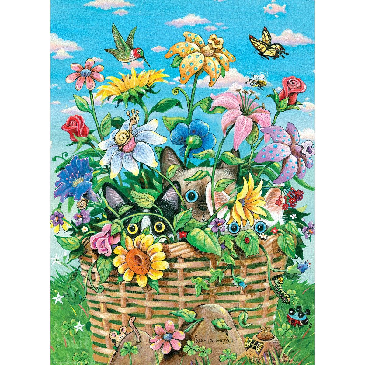 Peek-a-Poo Kittens 300 Large Piece Jigsaw Puzzle Eurographics