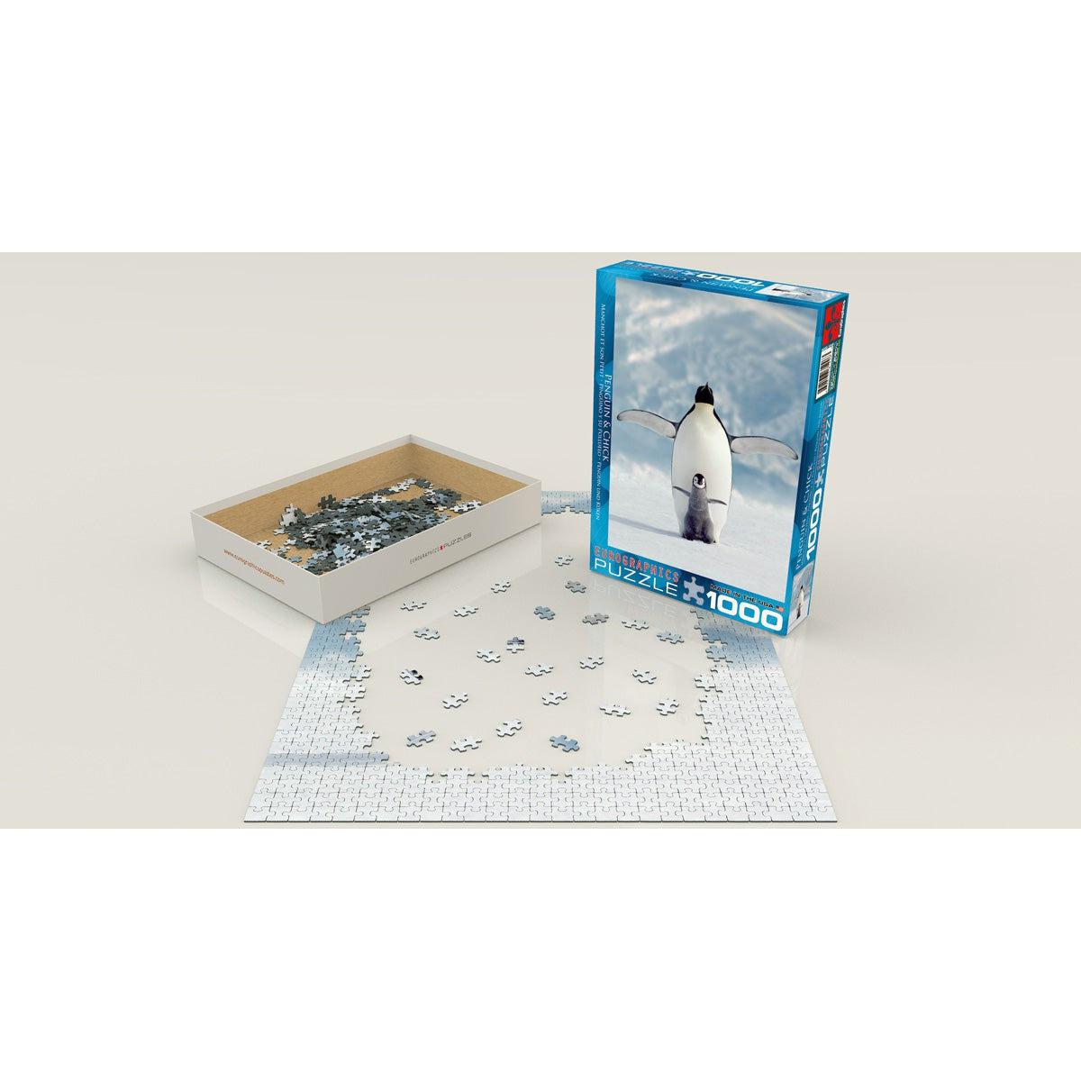 Penguin & Chick 1000 Piece Jigsaw Puzzle Eurographics