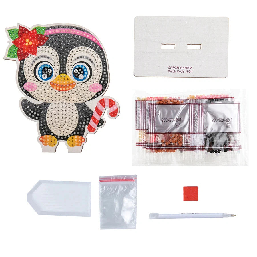 Penguin Crystal Art Festive Buddies Kit Craft Buddy