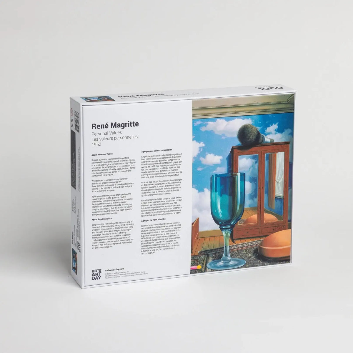 Personal Values by René Magritte 1000 Piece Jigsaw Puzzle TIAD