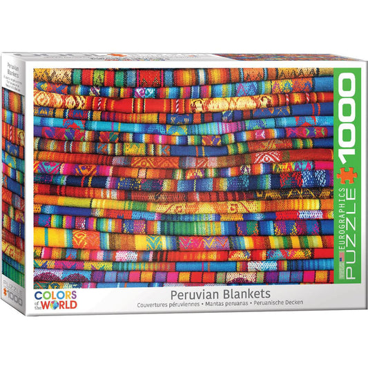 Peruvian Blankets 1000 Piece Jigsaw Puzzle Eurographics