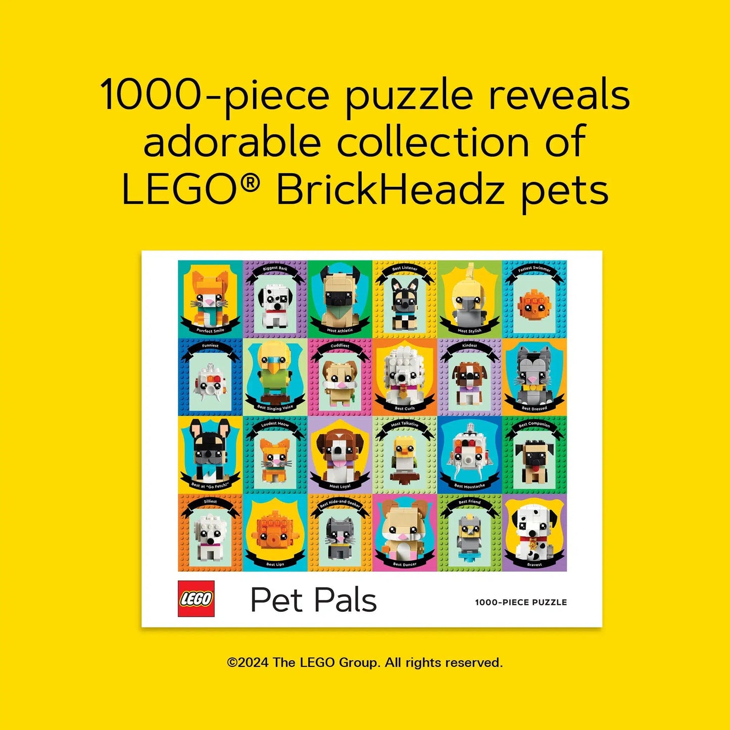 Pet Pals LEGO 1000 Piece Jigsaw Puzzle Chronicle