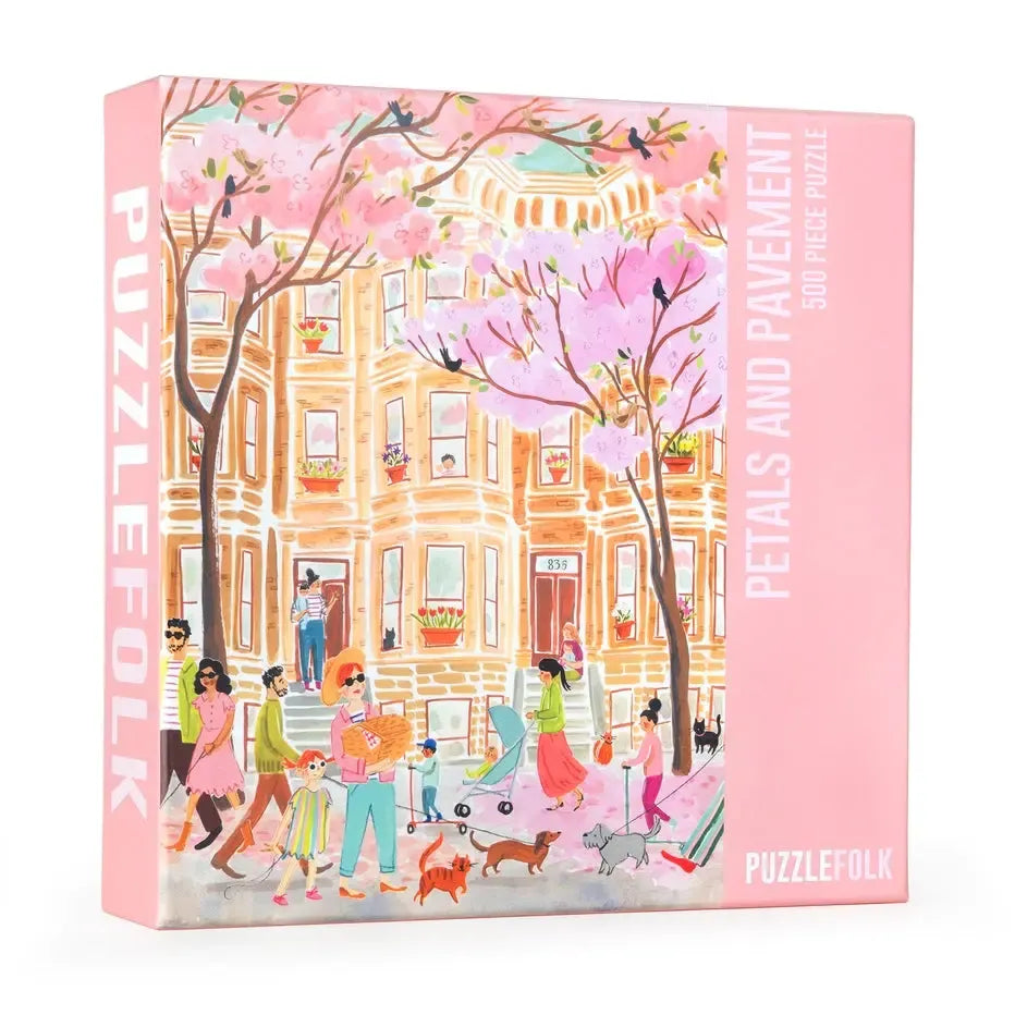 Petals & Pavement 500 Piece Jigsaw Puzzle PuzzleFolk