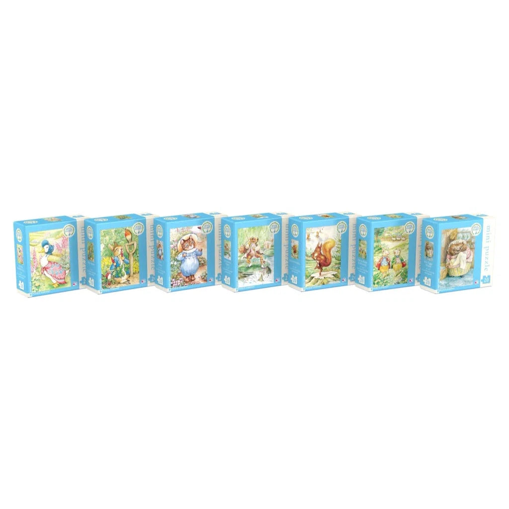 Peter Rabbit Collector's Set of 7 Character 20 Piece Mini Jigsaw Puzzles NYPC