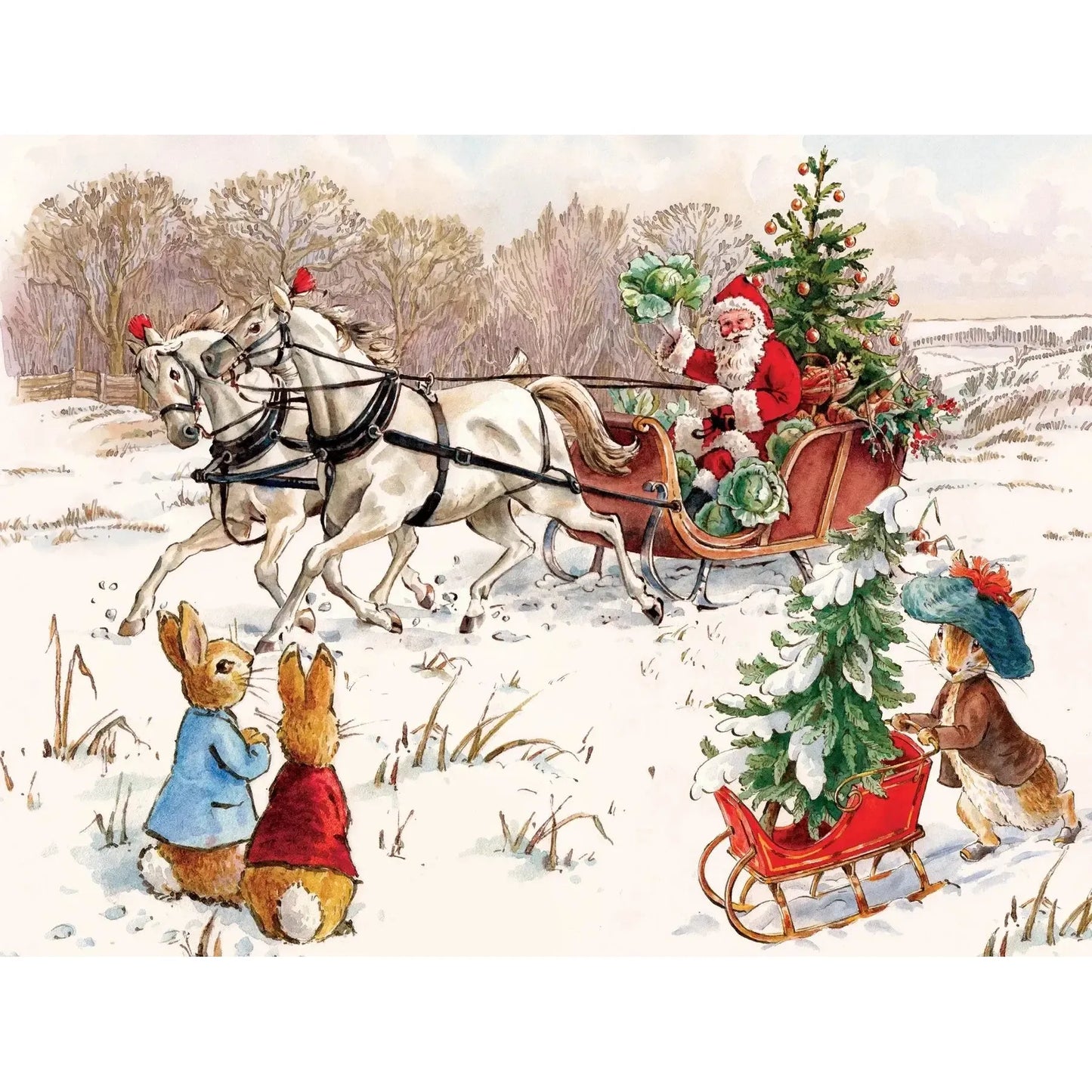 Peter Rabbit & Santa 1000 Piece Jigsaw Puzzle NYPC