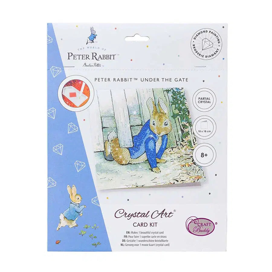 Peter Rabbit Under the Gate Crystal Art Card Kit Craft Buddy