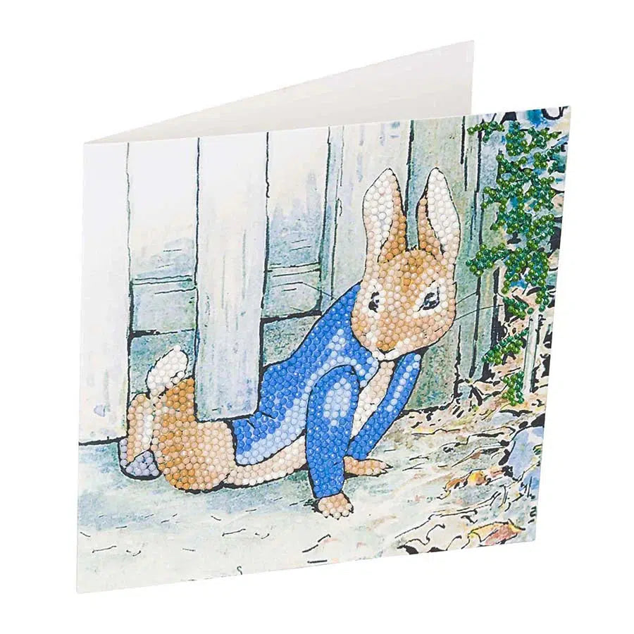 Peter Rabbit Under the Gate Crystal Art Card Kit Craft Buddy