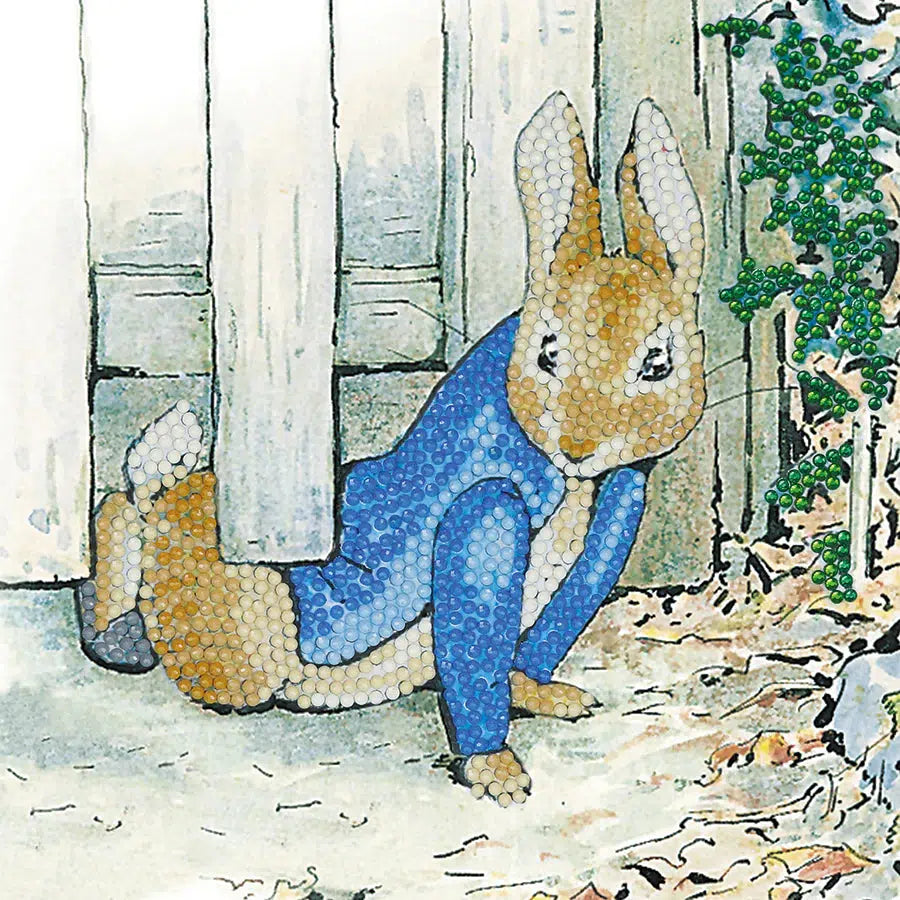 Peter Rabbit Under the Gate Crystal Art Card Kit Craft Buddy