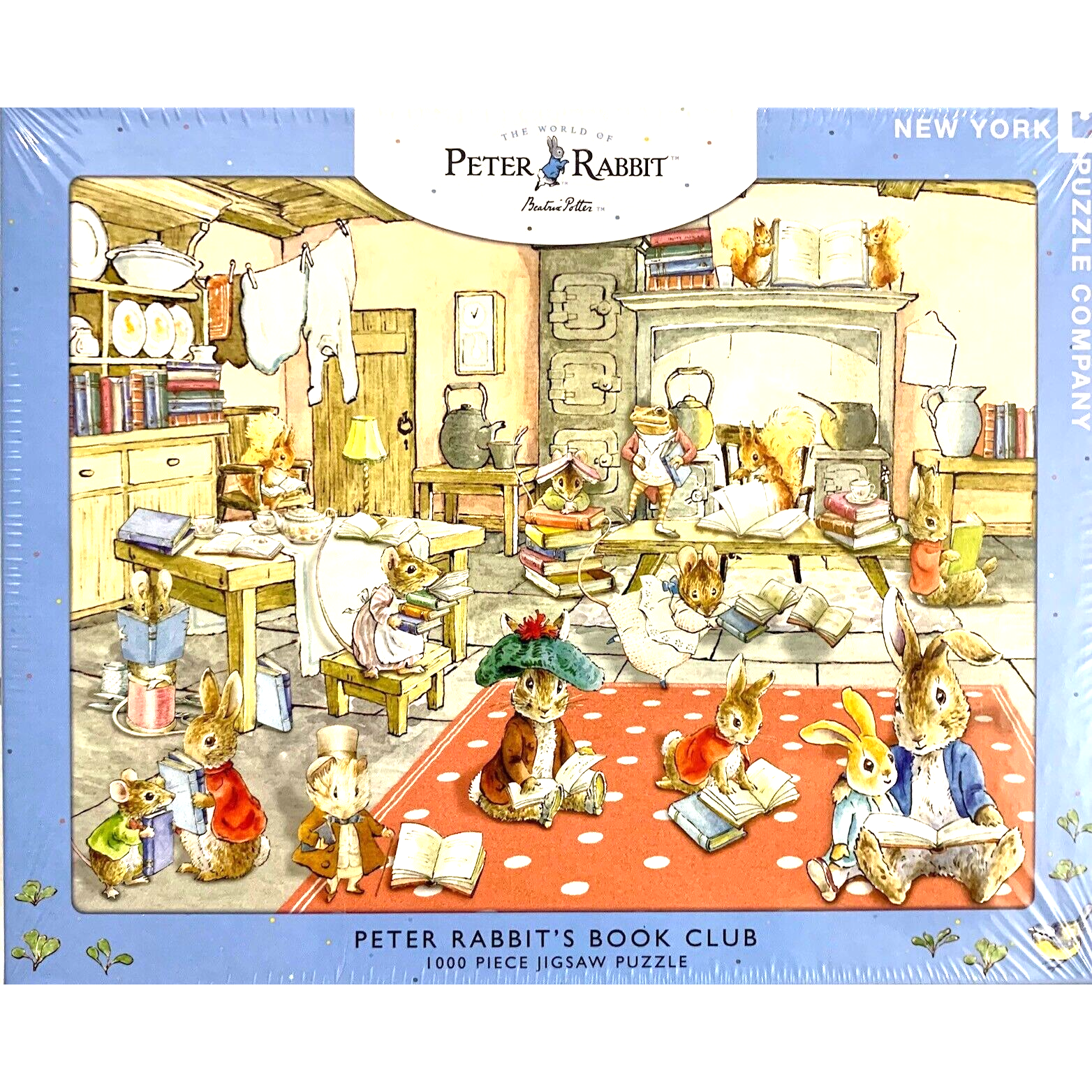 Peter Rabbit's Book Club 1000 Piece Jigsaw Puzzle NYPC