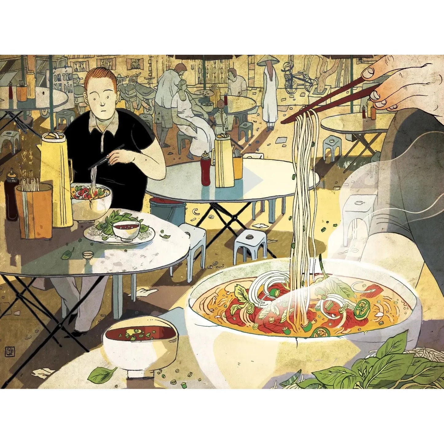 Phở by Victo Ngai 500 Piece Jigsaw Puzzle NYPC