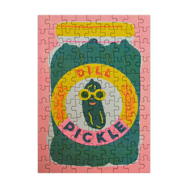 Pickle 99 Piece Mini Jigsaw Puzzle Happily