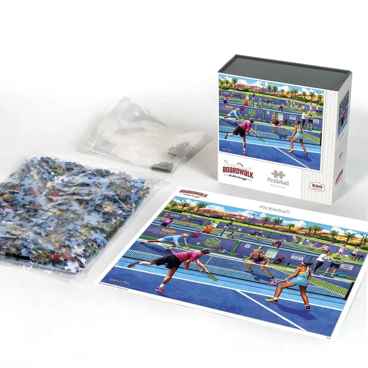 Pickleball 500 Piece Jigsaw Puzzle Boardwalk