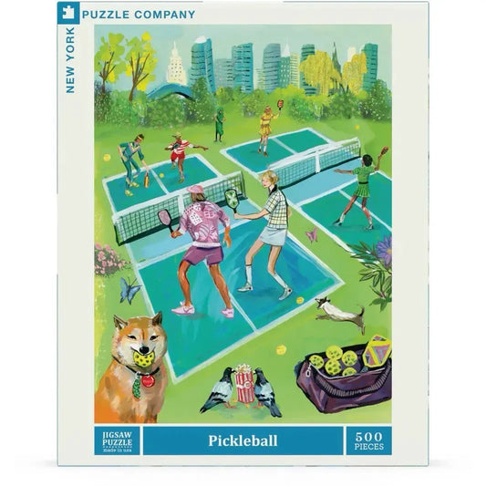 Pickleball by Jenny Kroik 500 Piece Jigsaw Puzzle NYPC
