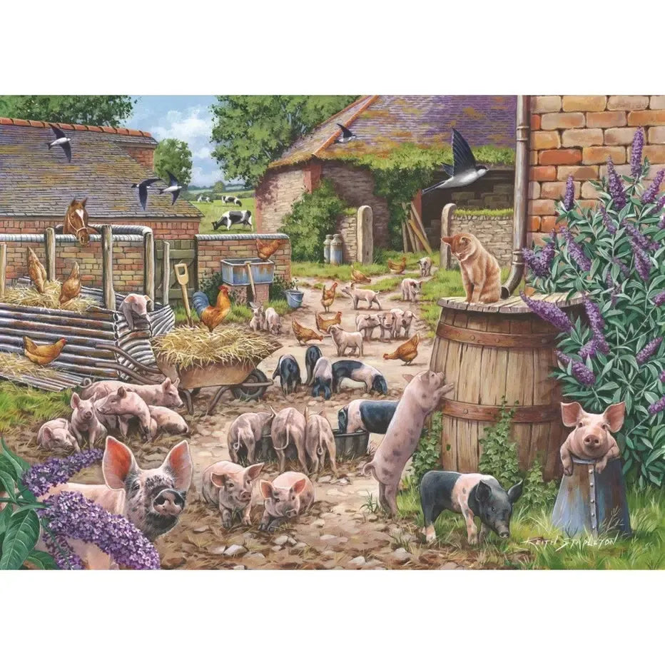 Piglet Pandemonium 500 Piece Jigsaw Puzzle HOP