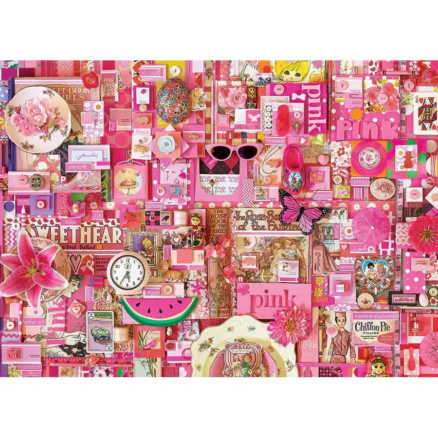 Pink 1000 Piece Jigsaw Puzzle Cobble Hill