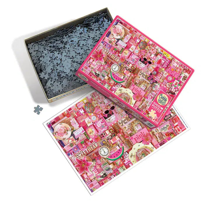 Pink 1000 Piece Jigsaw Puzzle Cobble Hill