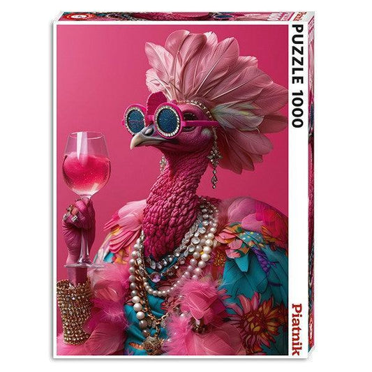Pink Birdie 1000 Piece Jigsaw Puzzle Piatnik