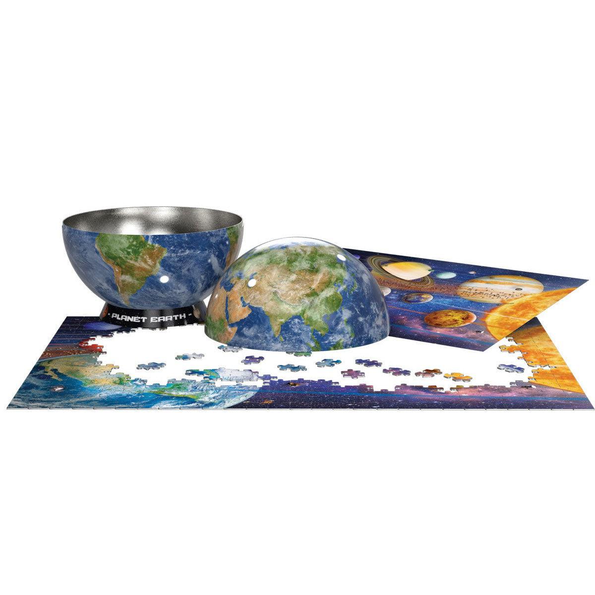 Planet Earth 550 Piece Jigsaw Puzzle in Tin Eurographics